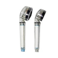 Dusjhode med anionfilter med mineralkuler